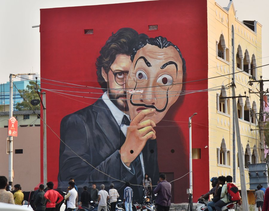 Wall Paint advertising Netflix